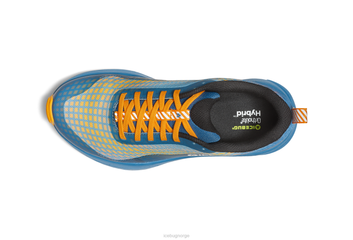 newrun bugrip tåkeblå/oransje fottøy 28ZN76 Icebug menn